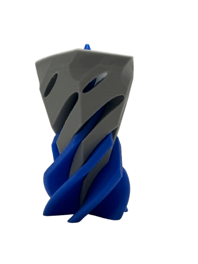 Spiral Fidget Cone | Silver and Blue product image (3)