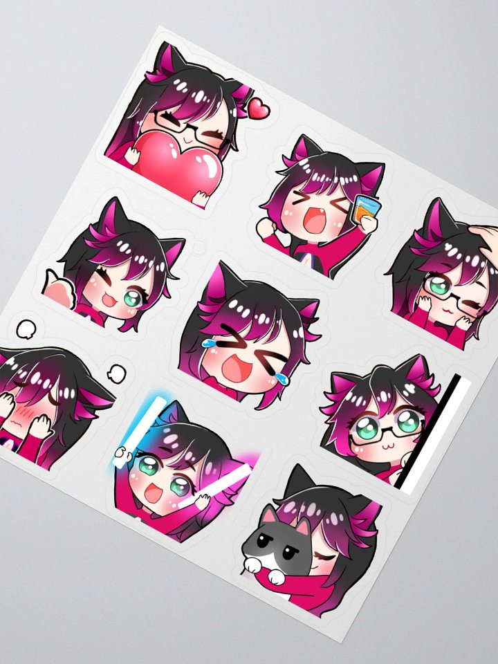 DJ Megu Cute Variety Kiss Cut Sticker Set product image (2)