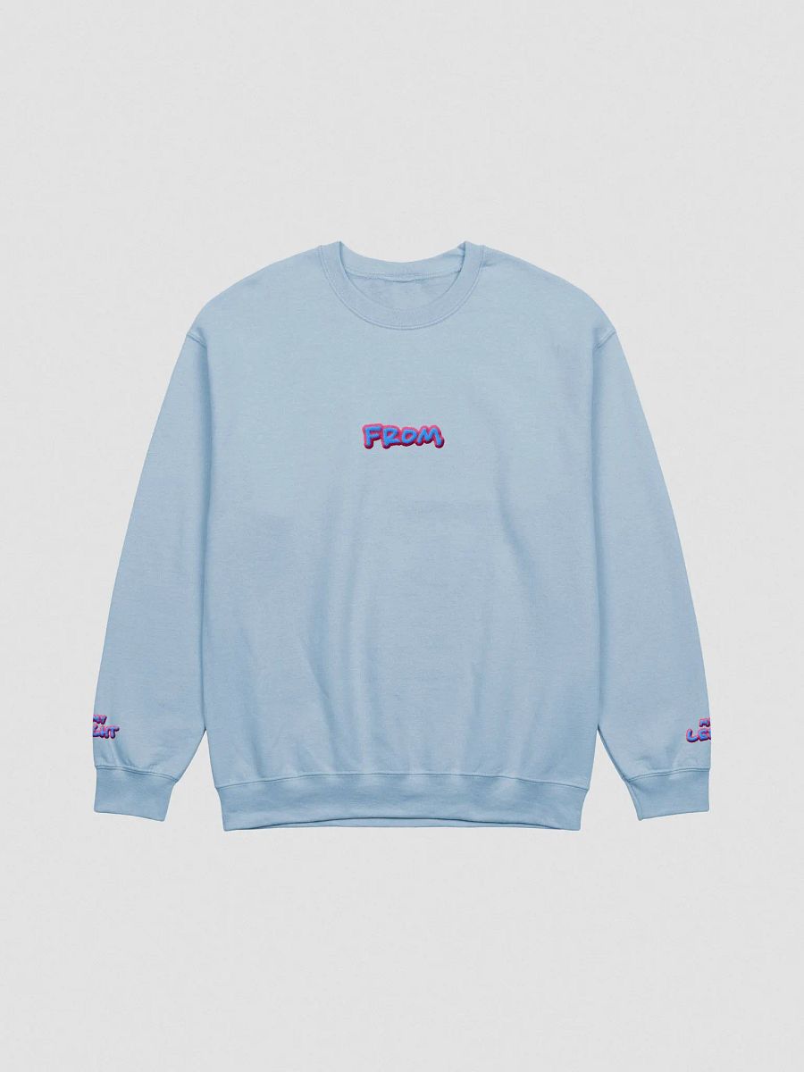 my left from my right embroidered crewneck (BUBBLEGUM DESIGN 2) product image (4)