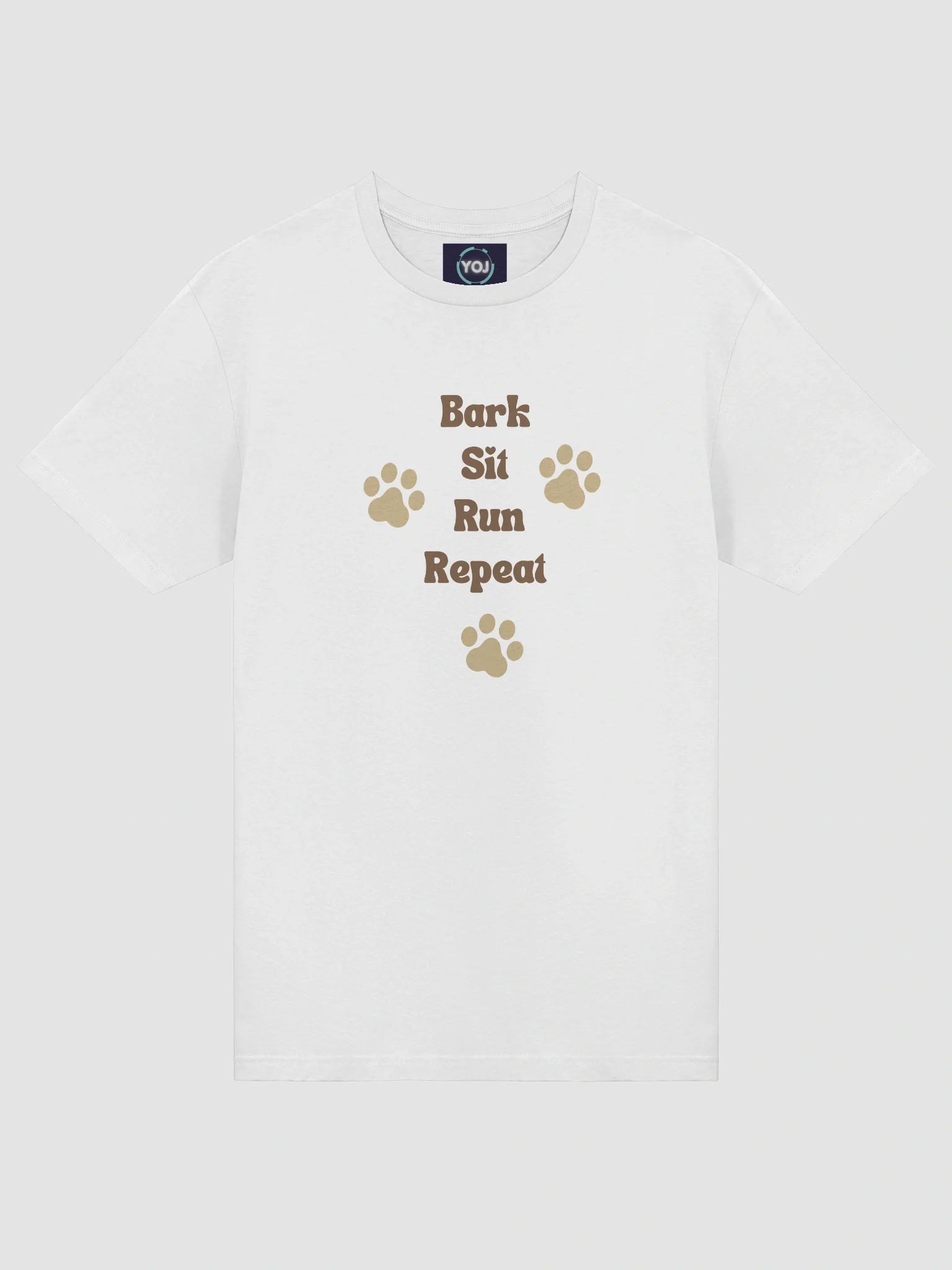 Dogs Life Cute Bark Sit Run Repeat T-Shirt product image (3)