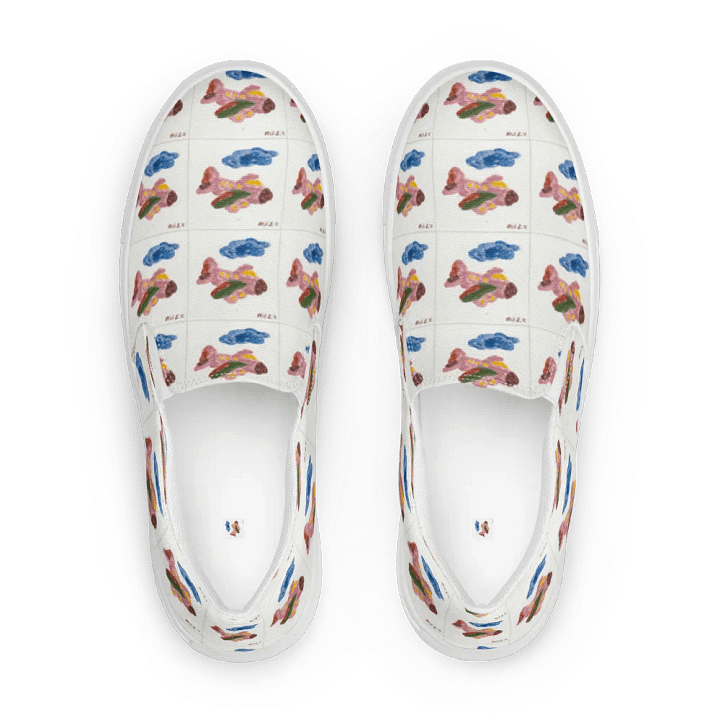 Kid Airplane (Women's Slip-On Canvas Shoes) product image (2)