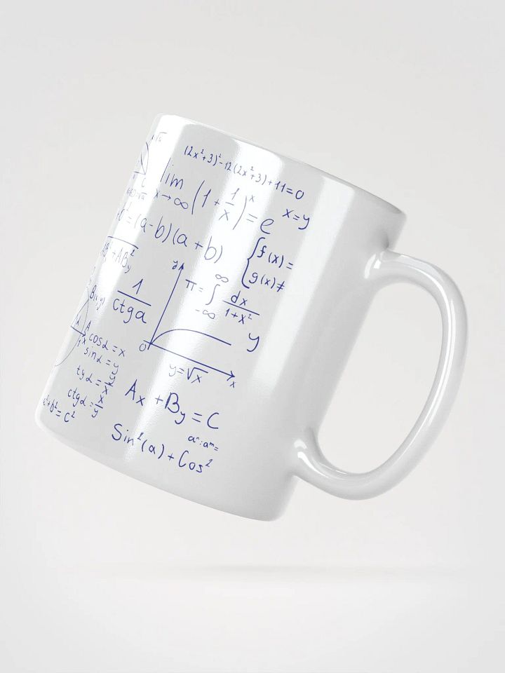 Algebraic Equation Shiny white Mug product image (5)