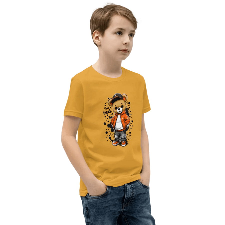 I'm Ted Confident Teddy Bear Youth Tee product image (3)