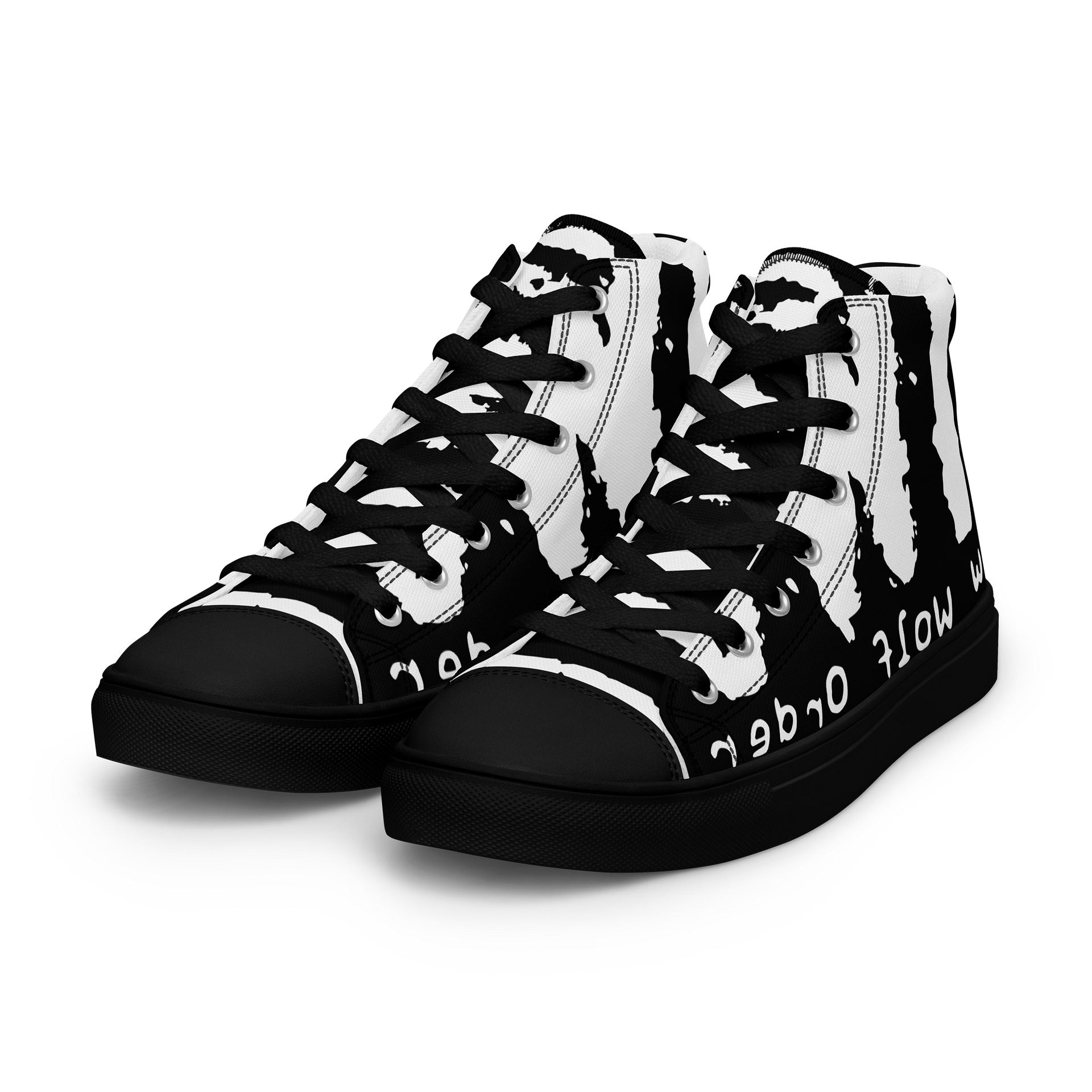 nWo Distressed Logo Men’s High Top product image (6)