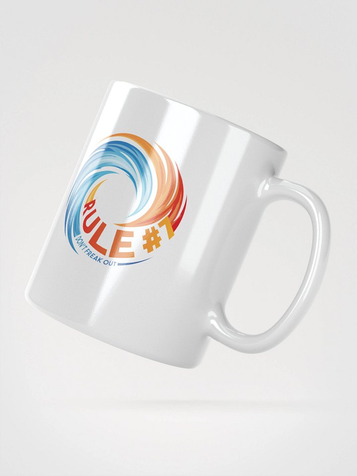 Rule #7 White Mug Blue and Orange product image (5)