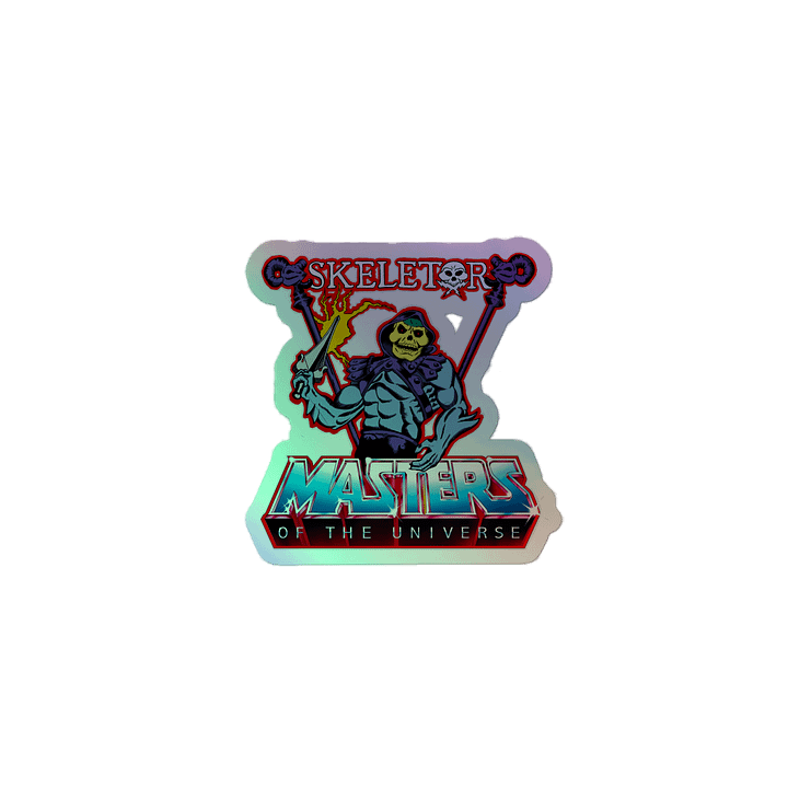 Vintage Skeletor Holographic Sticker product image (2)