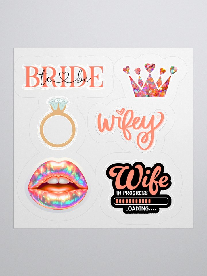 Bridal Celebration Kiss Cut Stickers Set product image (3)