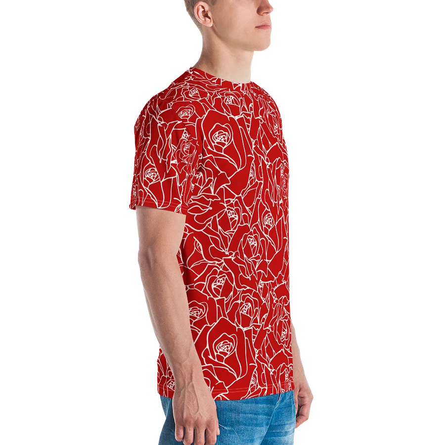 Loads of Roses · red-white crew neck t-shirt product image (17)