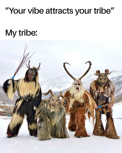 Everyone: ‘Dress for the occasion’ My tribe: ‘Say no more’ 😈❄️🎄