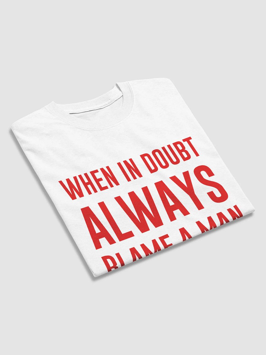 WHEN IN DOUBT ALWAYS BLAME A MAN T-Shirt product image (2)
