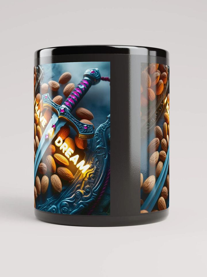Dreamer's Sword Black Glossy Mug product image (2)