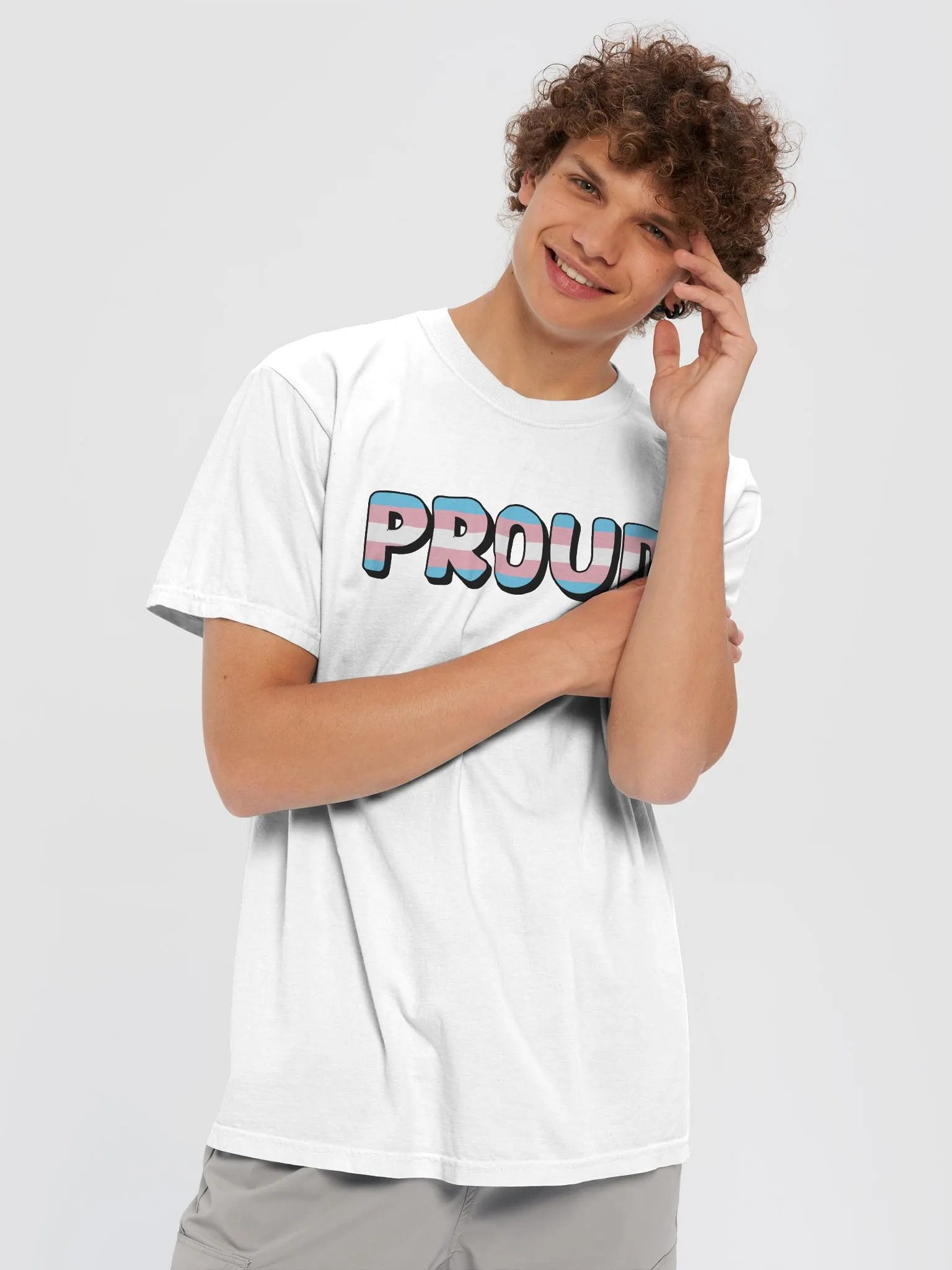 The 'PROUD trans' T-Shirt - White product image (5)