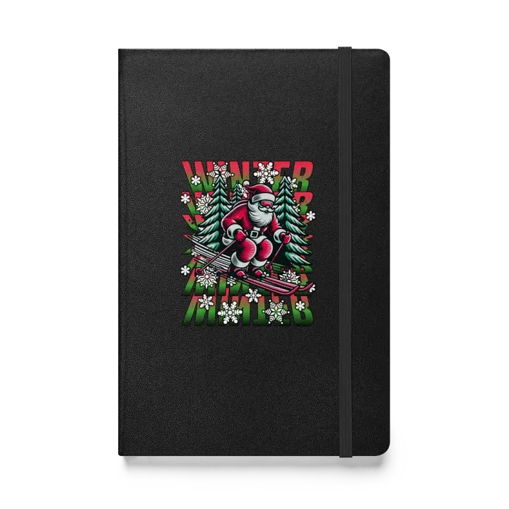 Winter Santa Skiing Adventure Hardcover Journal product image (1)