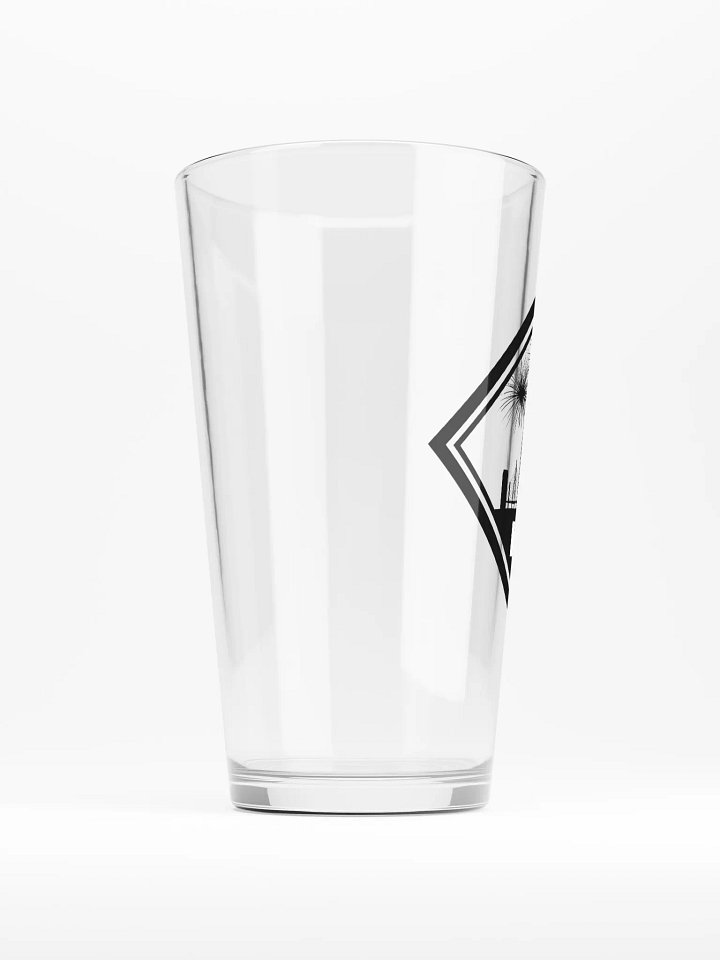 Clear Pint Glass = Black Logo product image (2)