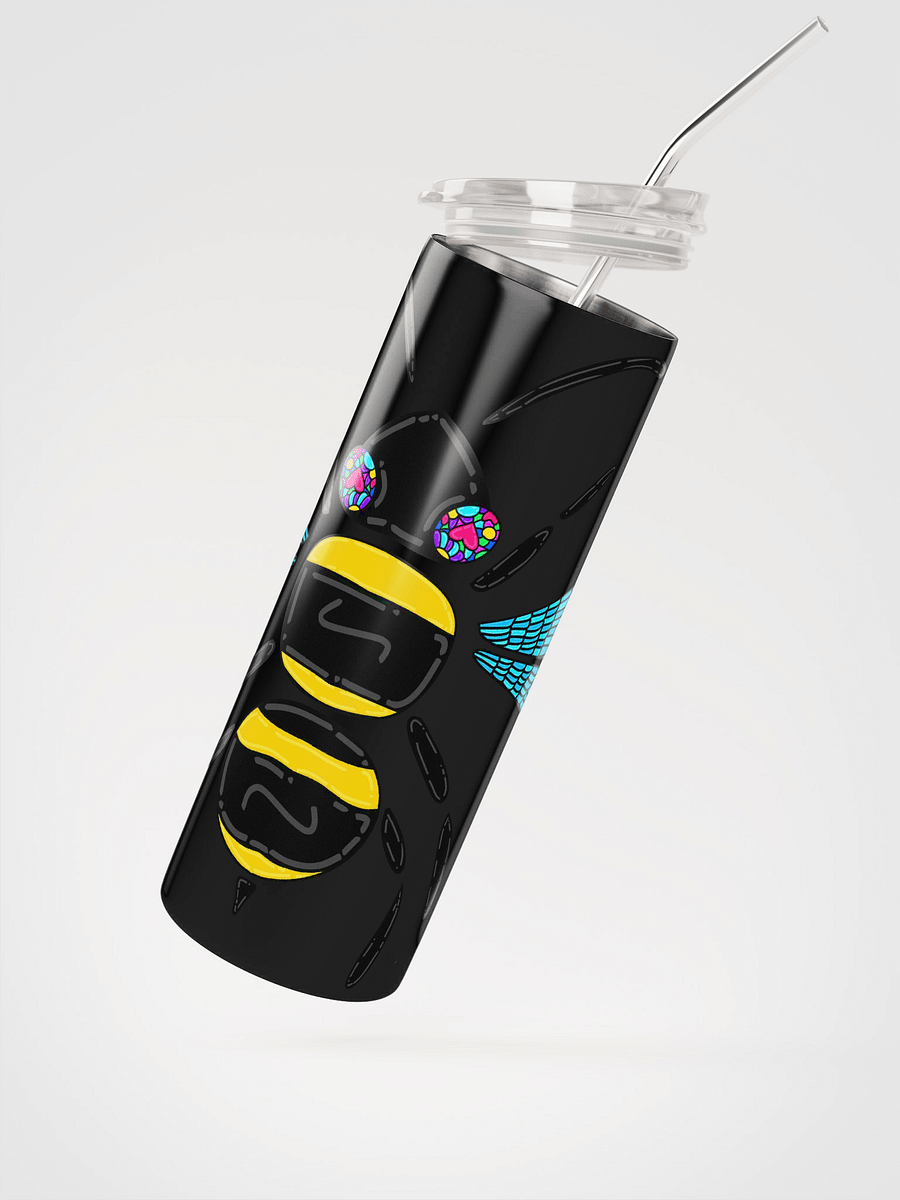 Glass Bee Stainless Steel Tumbler Cup W/Straw product image (4)