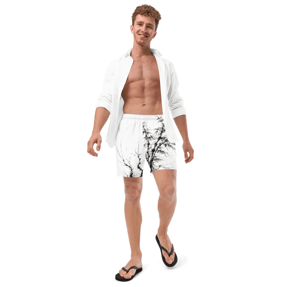 Bamboo Print Swim Trunks product image (11)
