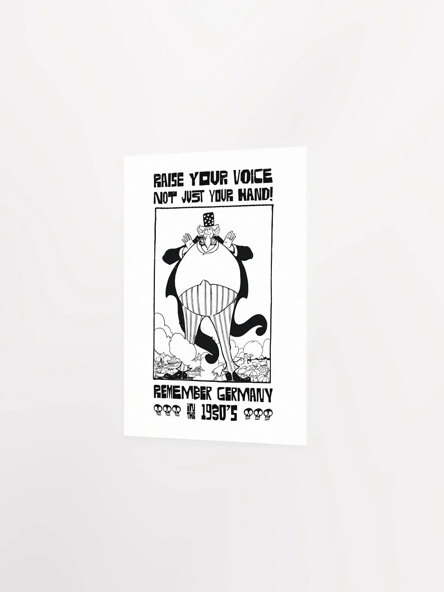 Raise Your Voice Not Your Hand Political Student Poster product image (14)