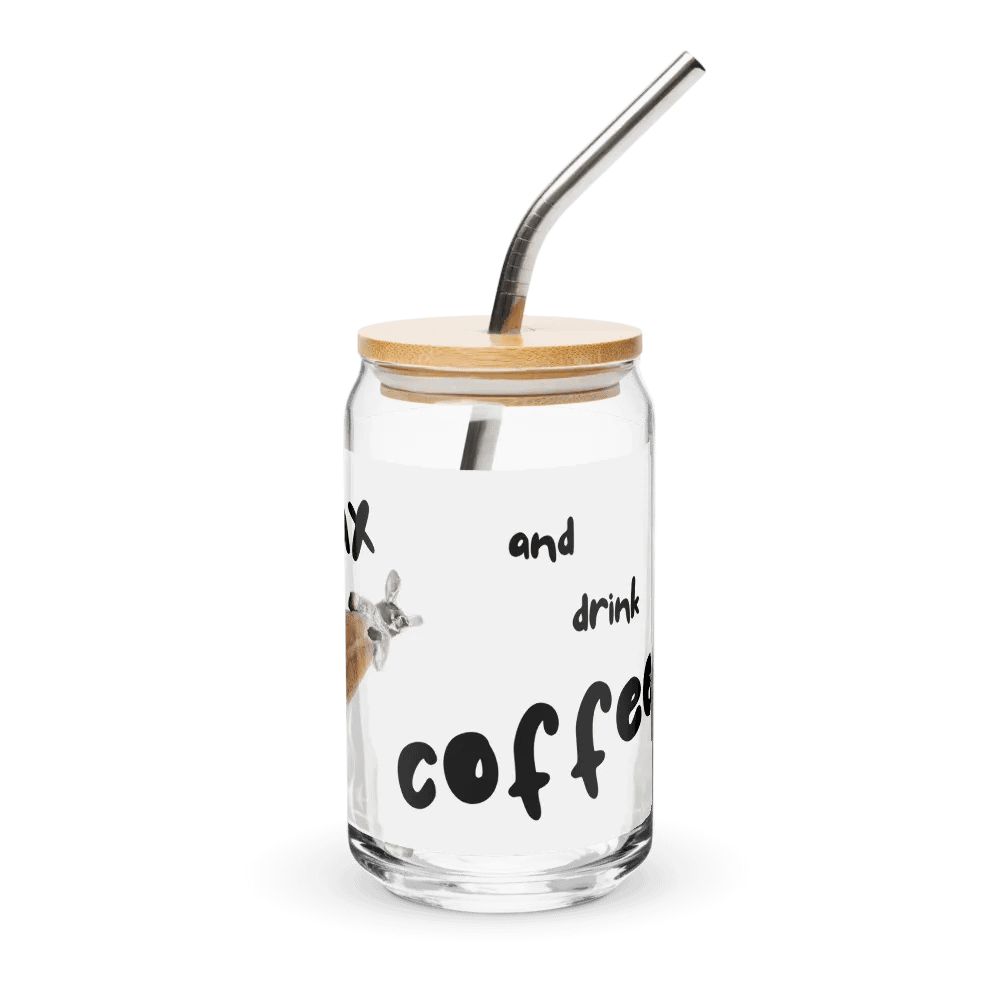 I’M NOT LAZY I JUST WANT TO ROOLAX & DRINK COFFEE 2 IN 1 GLASS & TUMBLER product image (3)