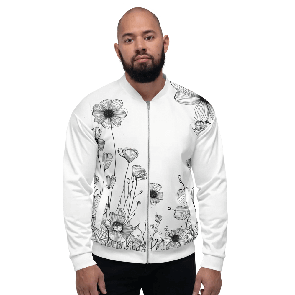 Blossom Breeze All-Over Print Bomber Jacket product image (8)