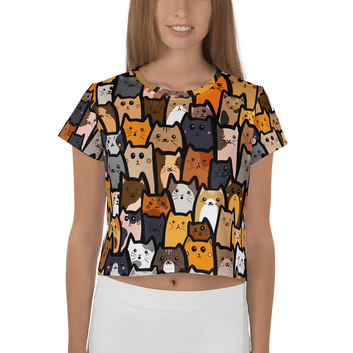 "Cats" Crop Top product image (1)