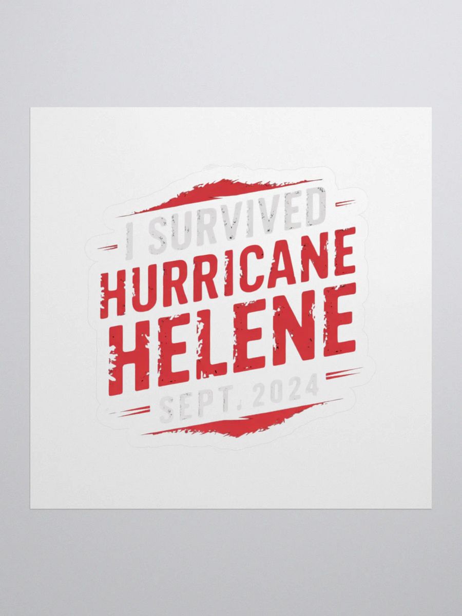 Hurricane Helene Survivor Stickers product image (1)