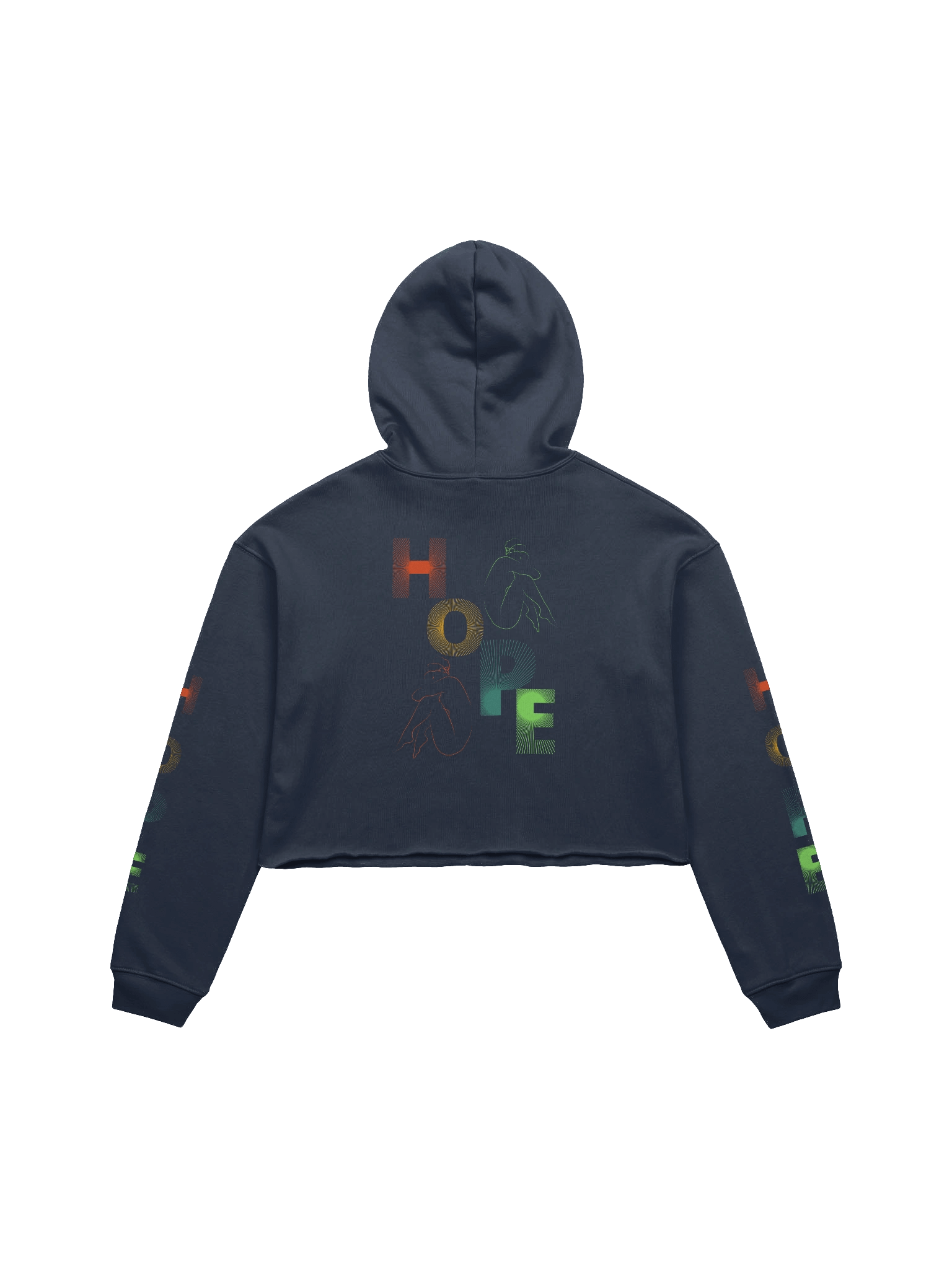 Vibrant Hope Fleece Crop Hoodie product image (2)
