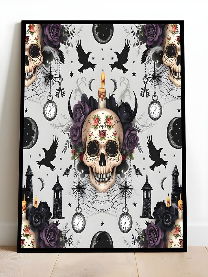 SKULLS AND SHADOWS HALLOWEEN POSTER product image (2)