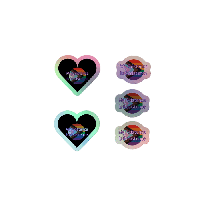 Resistors, My Existence is Resistance, Holo Sticker Pack product image (1)