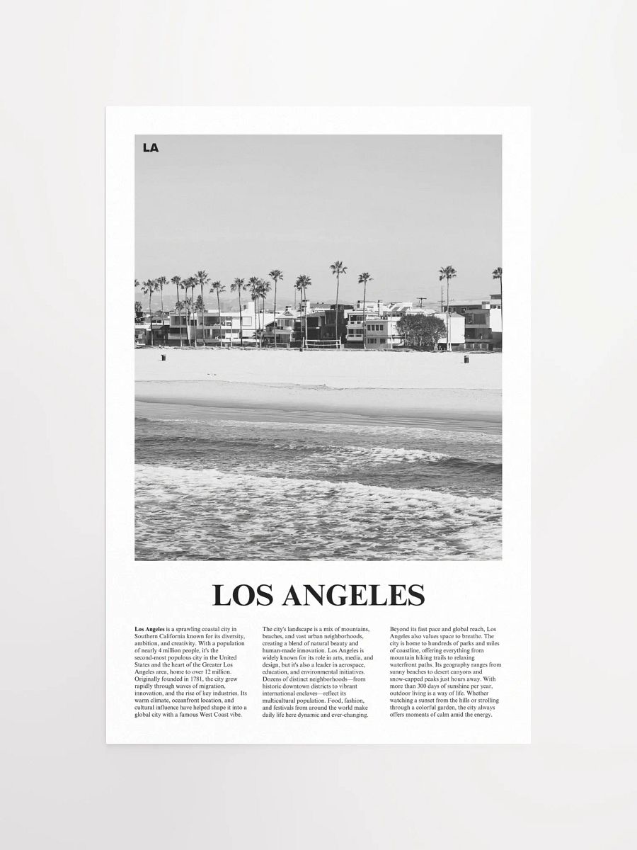 Los Angeles 04 Newspaper Poster product image (5)