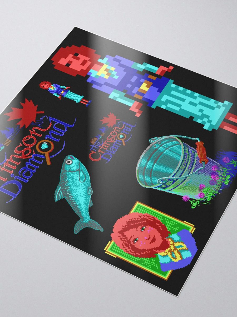 The Crimson Diamond smaller sticker set product image (3)