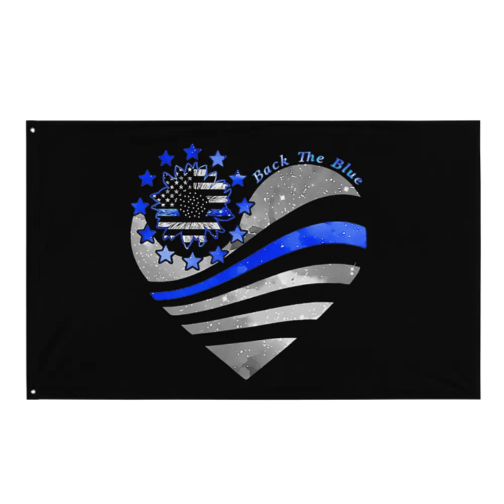 Back the Blue Heart - Flag product image (1)