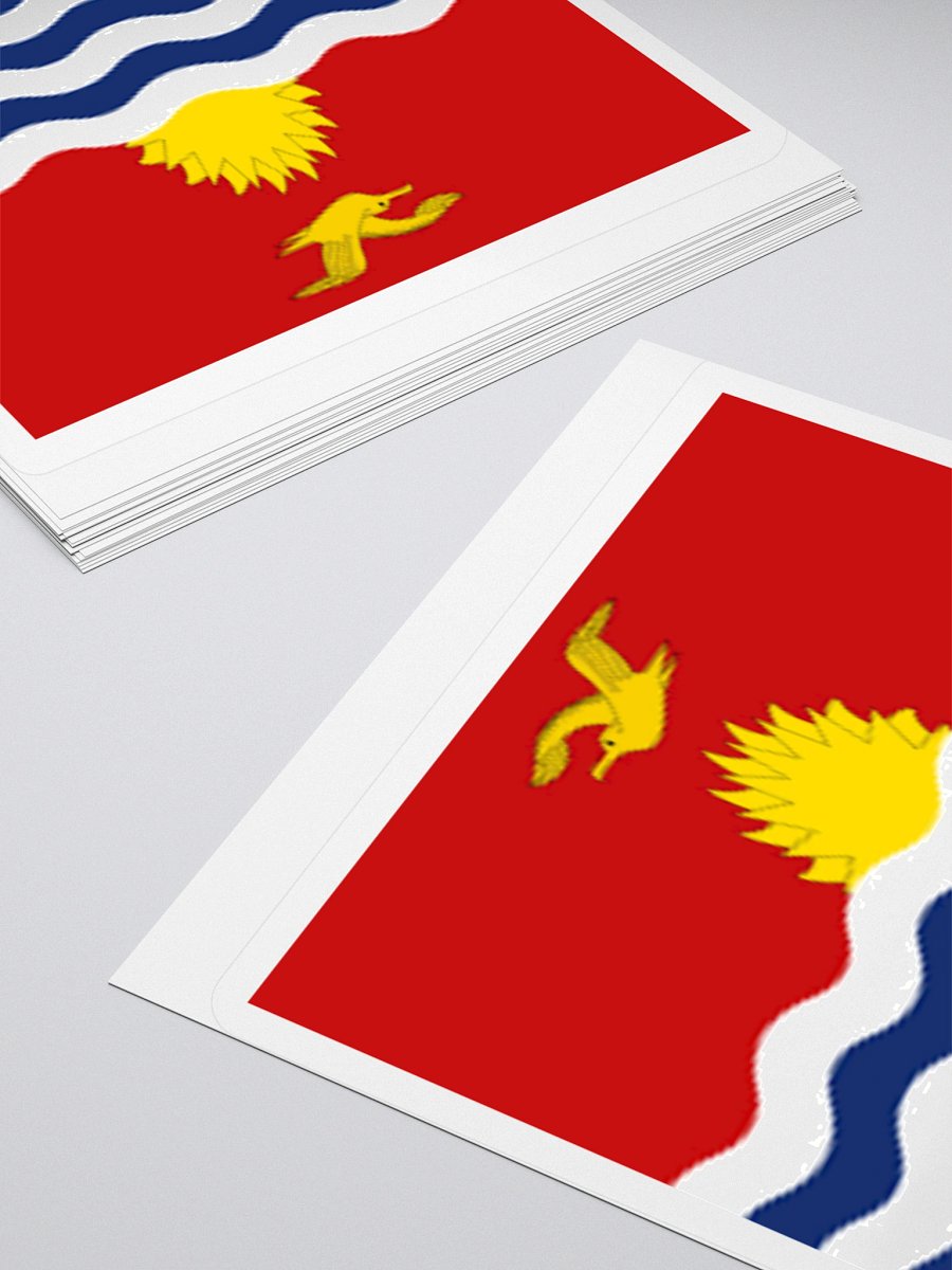 Kiribati Flag Sticker | Frigate Bird Sun Design | Durable Vinyl | 3 Sizes product image (11)