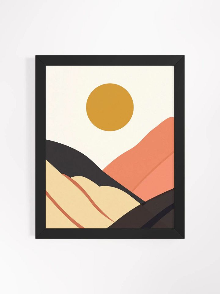 Sunset Hills Framed Matte Poster product image (12)