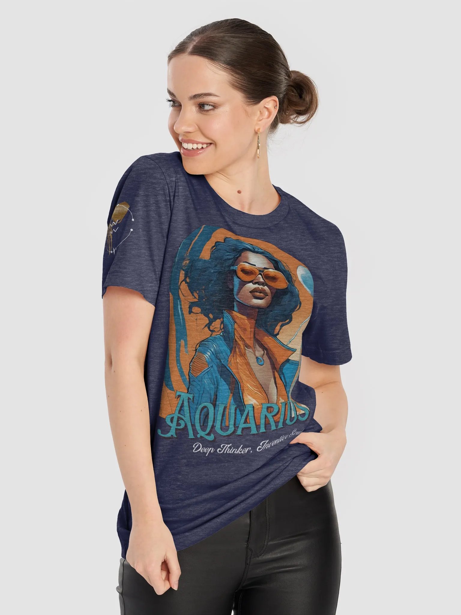 Celestial Aquarius Woman T-Shirt product image (7)