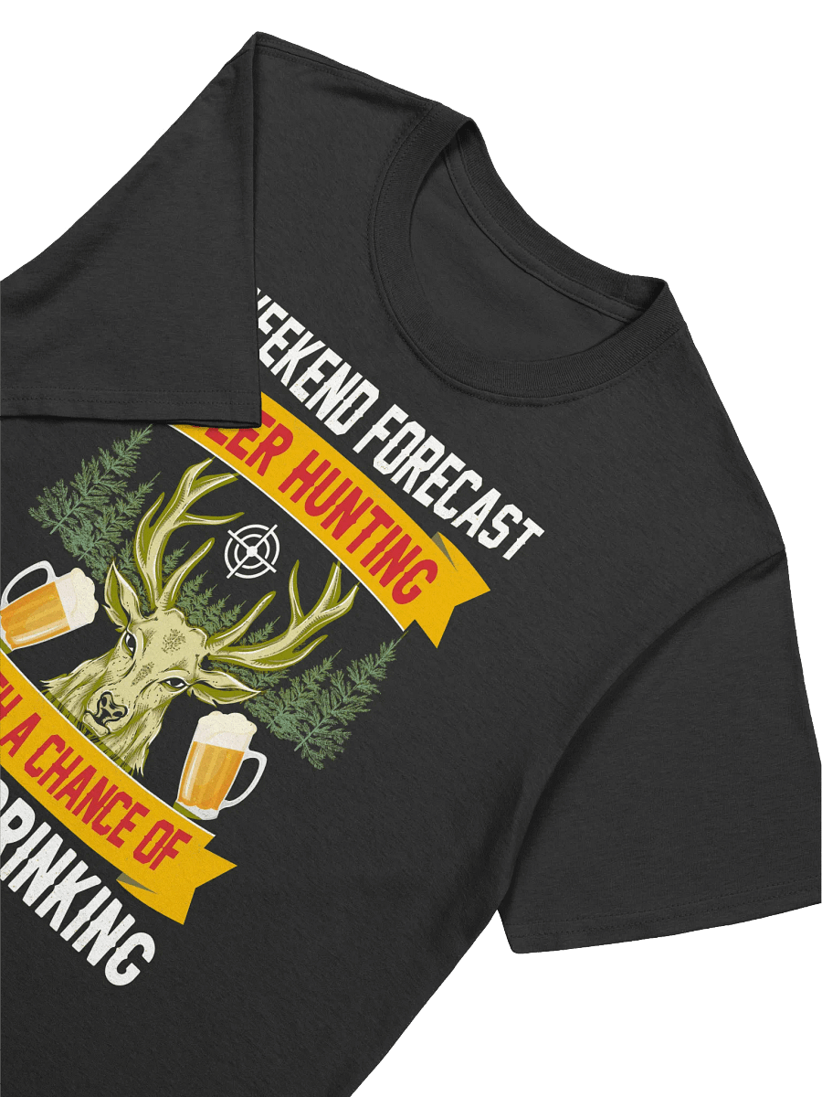 Deer Hunting Beer - Funny Weekend Forecast Graphic T-Shirt product image (15)
