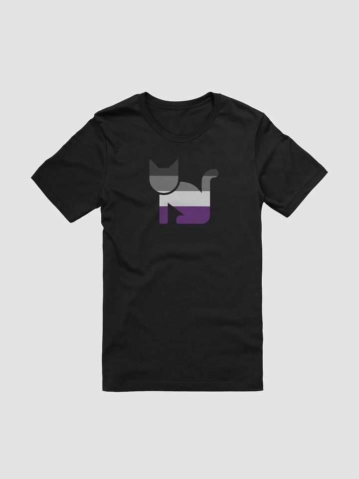 Ace Pride Cat T-Shirt (Horizontal Flag) product image (1)