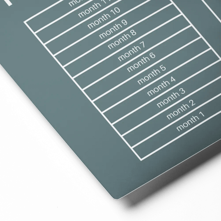 ANNUAL RENT TRACKER (white design 10) product image (2)