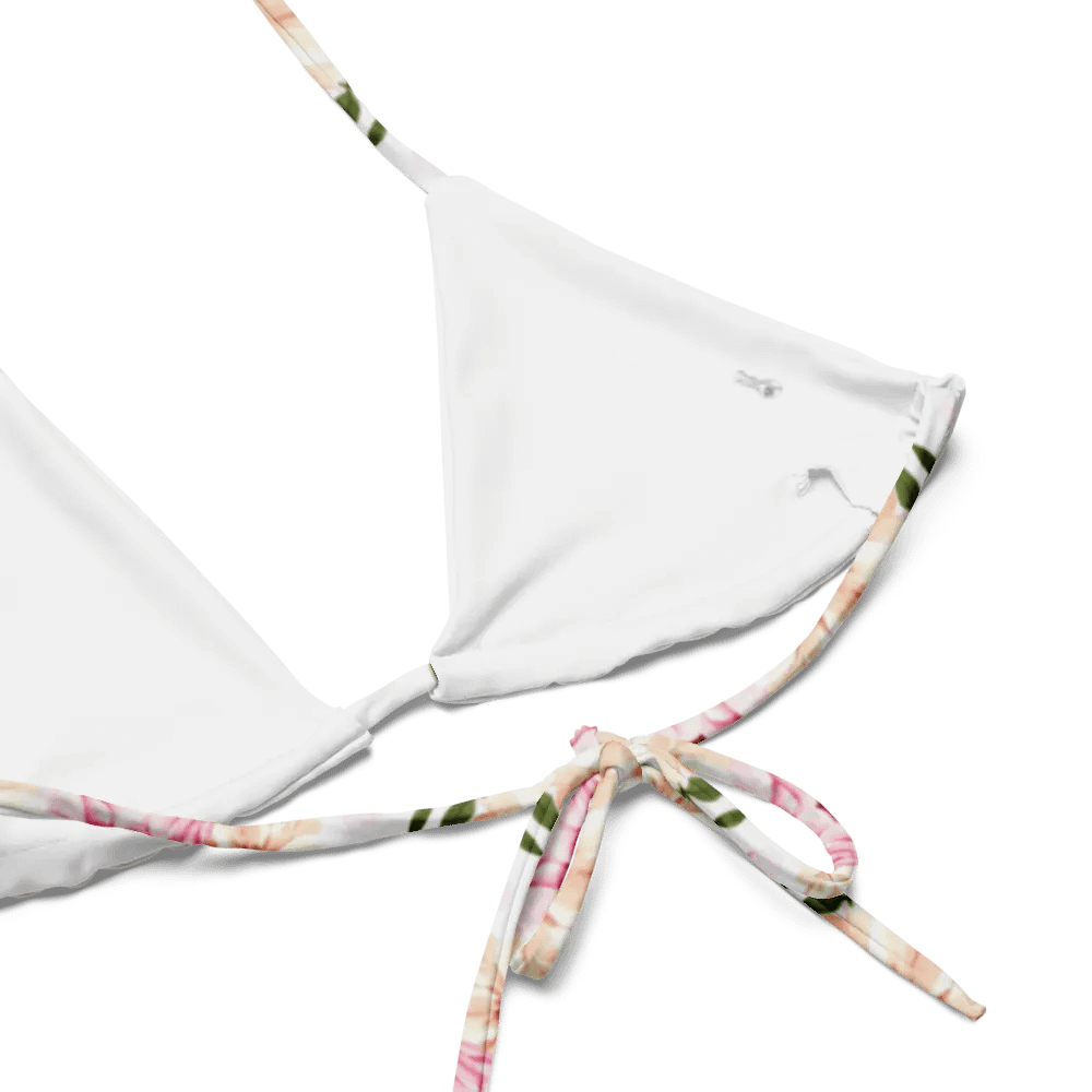 Watercolour Floral Pattern String Bikini Top - v1 product image (4)