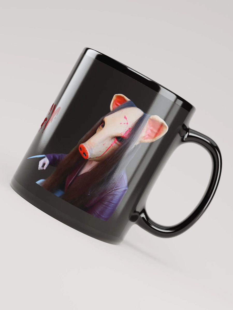 Piggy Black Mug product image (6)