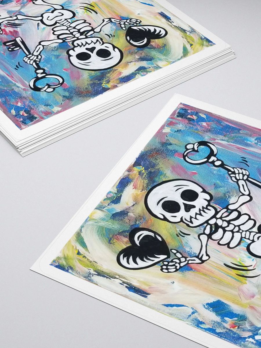 Floating Heart Mr. Bone Daddy Vinyl sticker product image (10)