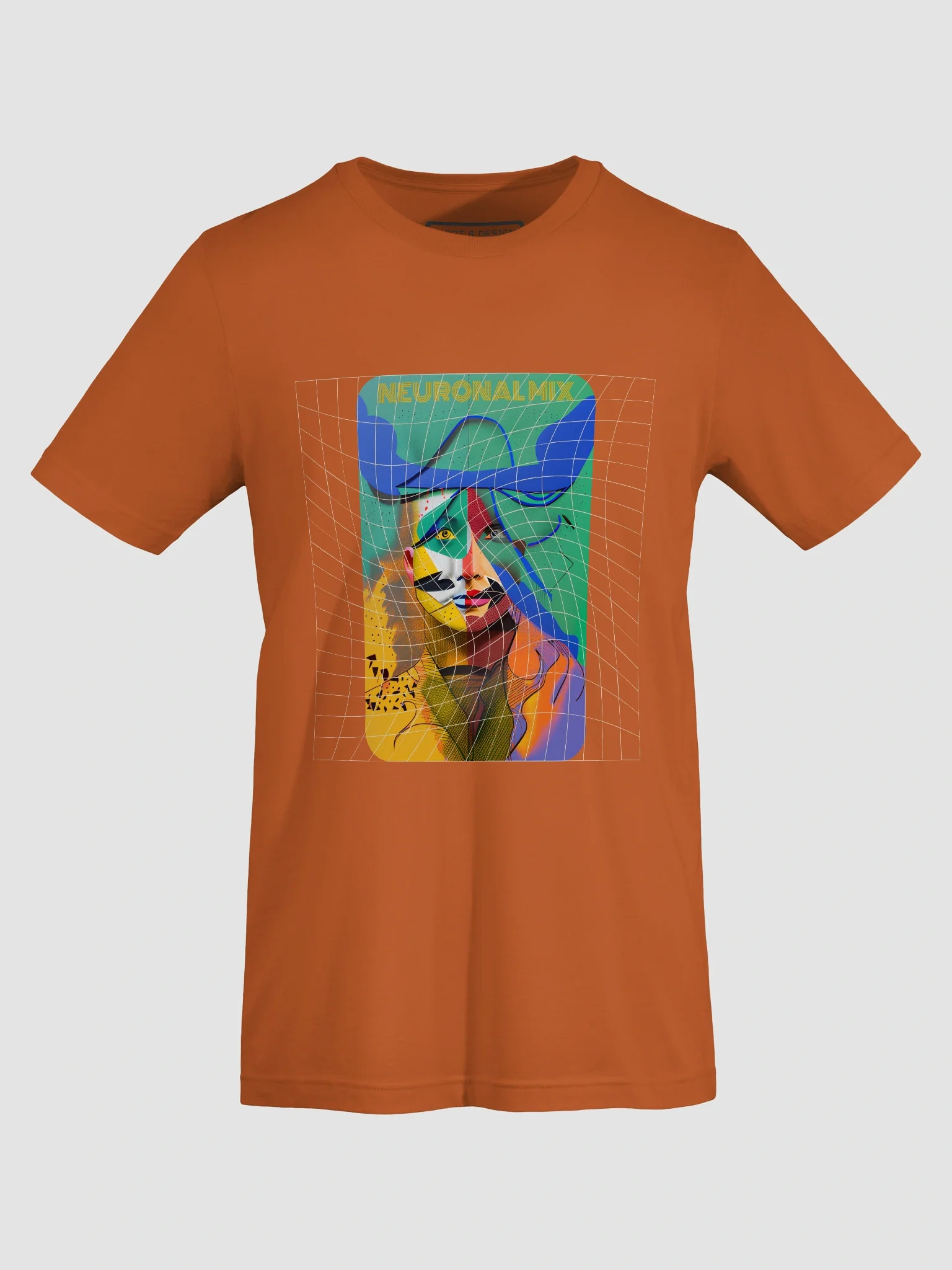 Neuronal Mix Abstract Face T-Shirt product image (7)