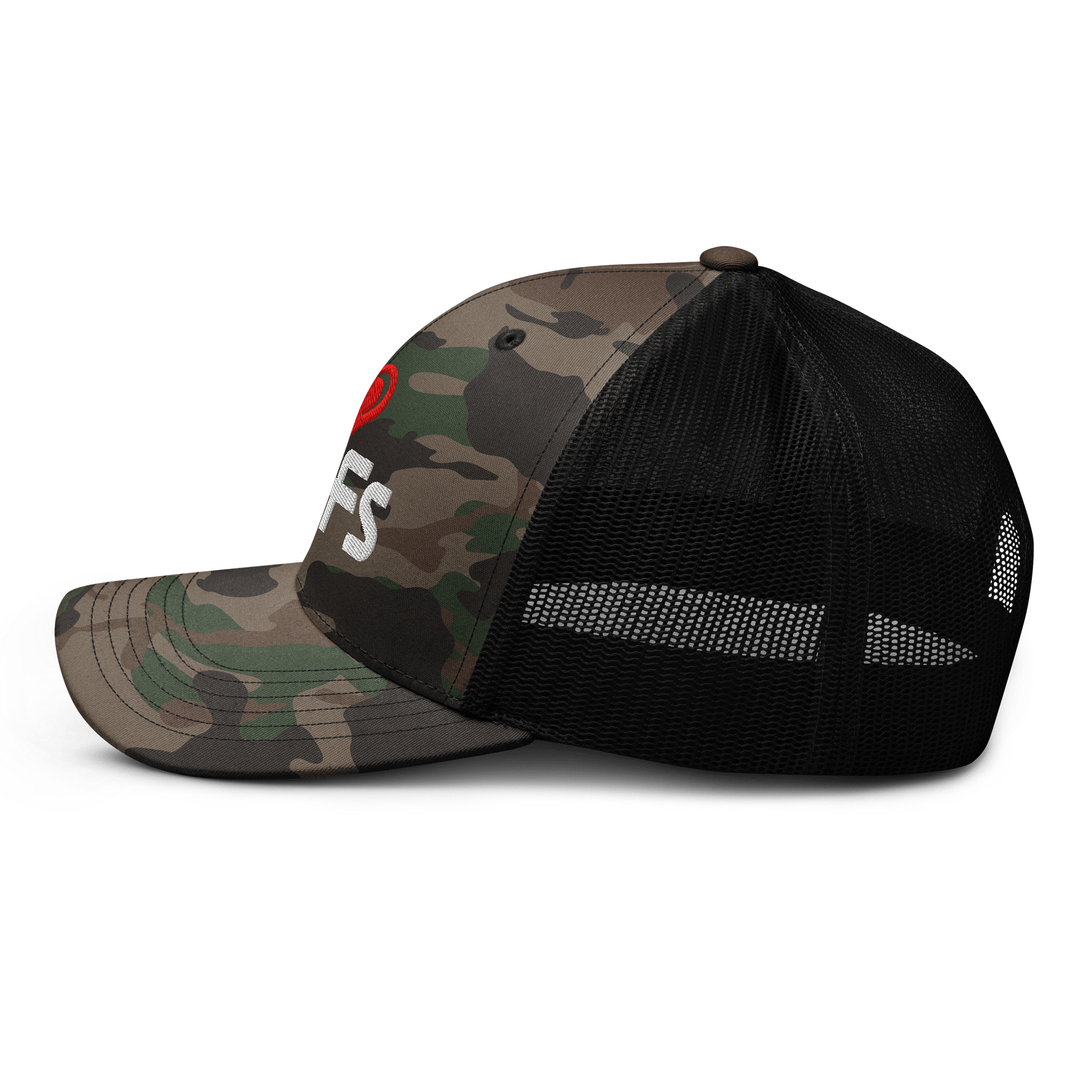 HEART MILFS Camo Trucker Hat product image (5)