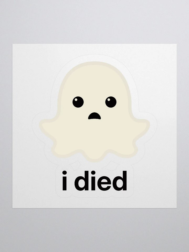 Sad Ghost Sticker - For Light Background product image (1)