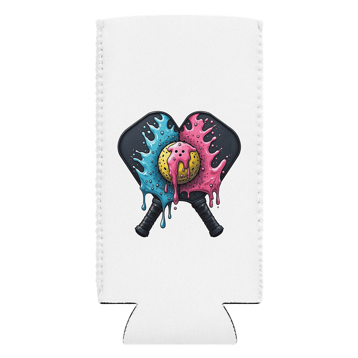 Ice Cream Pickleball Artistic Splatter Paddle Can Cooler product image (1)