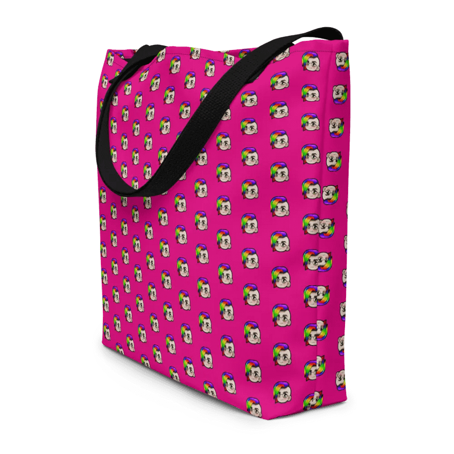 Hybrid Pride Large Tote Bag w/Pocket (Pink) product image (8)
