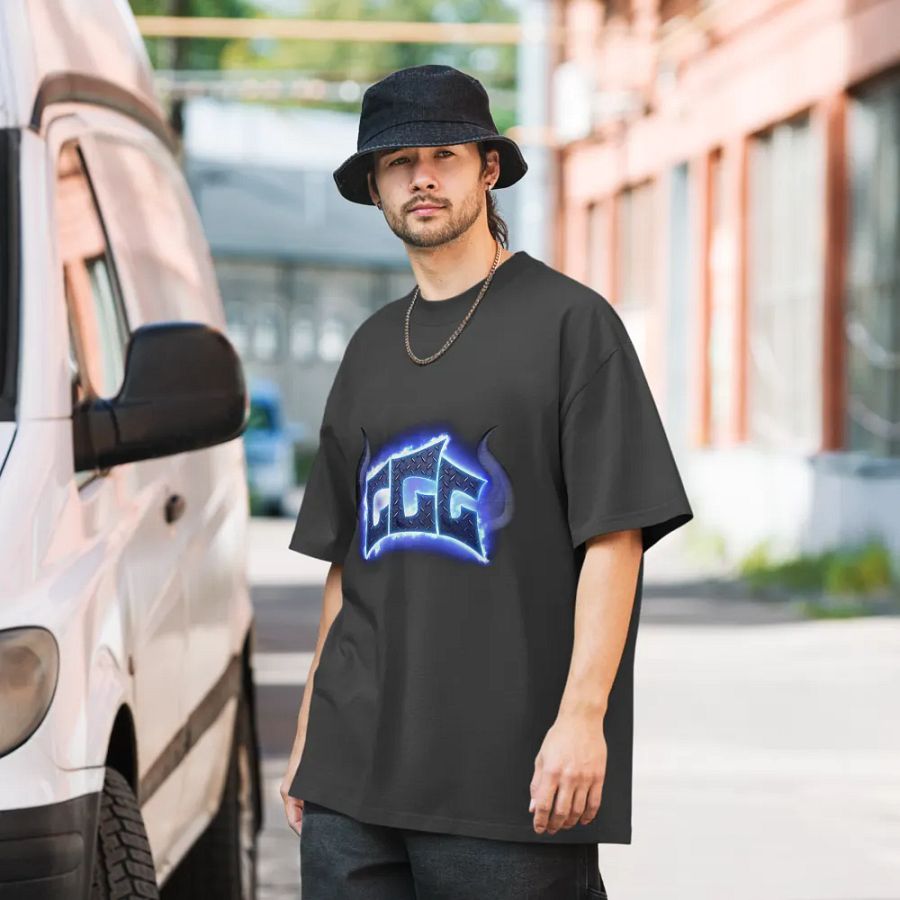 GGG Fire Logo Oversized Shirt product image (6)