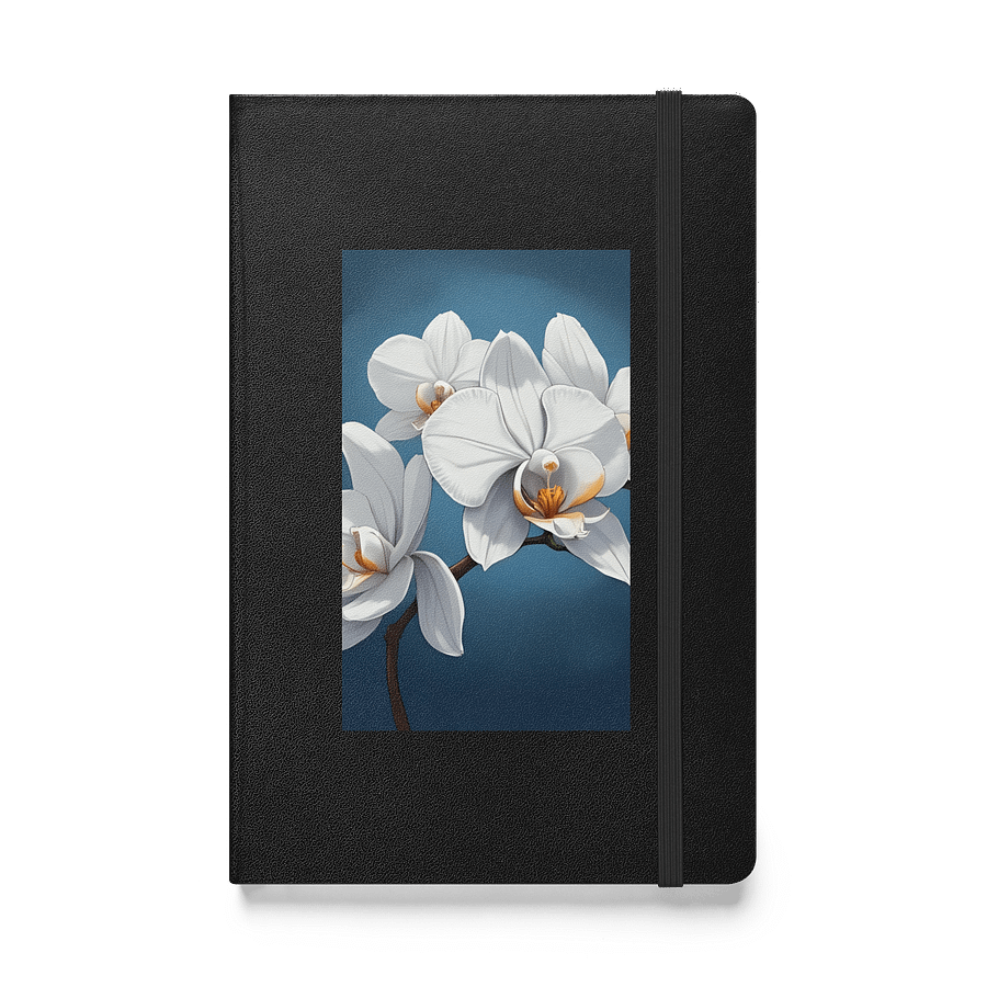 White Orchid Hardcover Notebook product image (1)