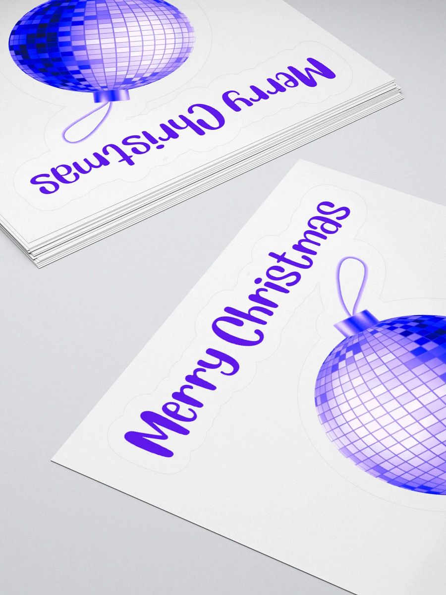 Dazzling Christmas Mirrorball Sticker - Purple product image (12)