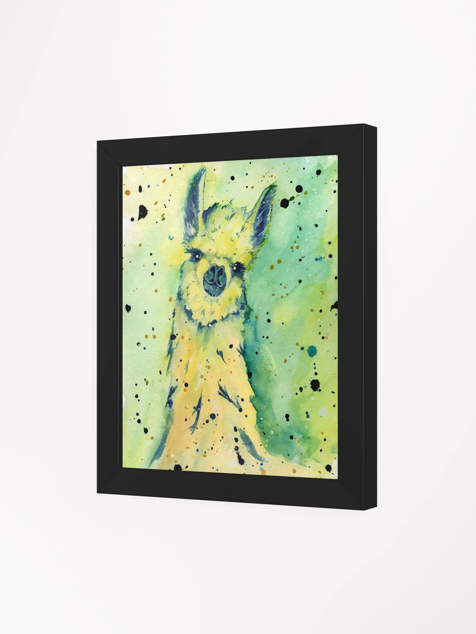 Lama watercolor painting print product image (3)