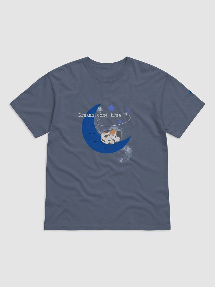 Dreamy Cat Crescent Moon Heavy Tshirt product image (10)